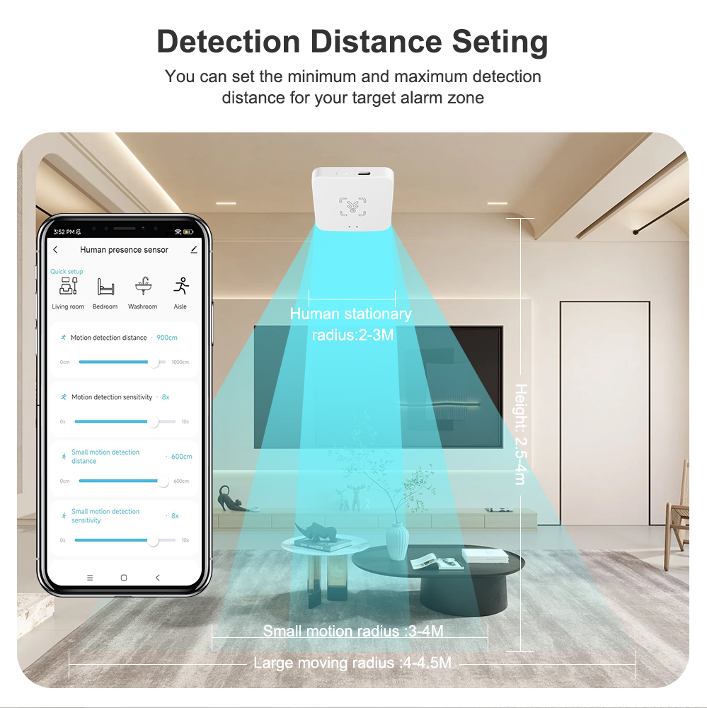 Tuya WiFi/ Zigbee Smart Human  - Home Assistant Tuya ulasan dan harga