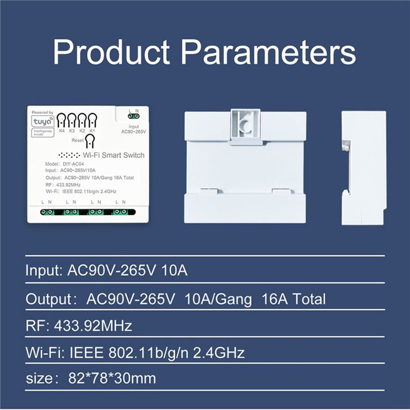 Tuya Wifi Switch Module With R - Tuya 4 Channel ulasan dan harga