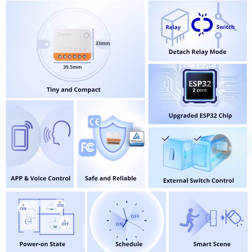 SONOFF Mini R4 Smart Wifi Swit - Sonoff Mini R4 ulasan dan harga