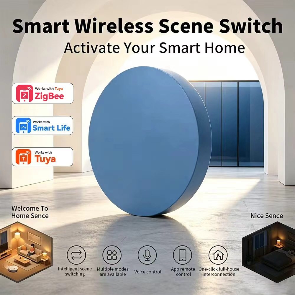 HIMOJO Zigbee Smart Scene Push - Home Assistant Tuya ulasan dan harga