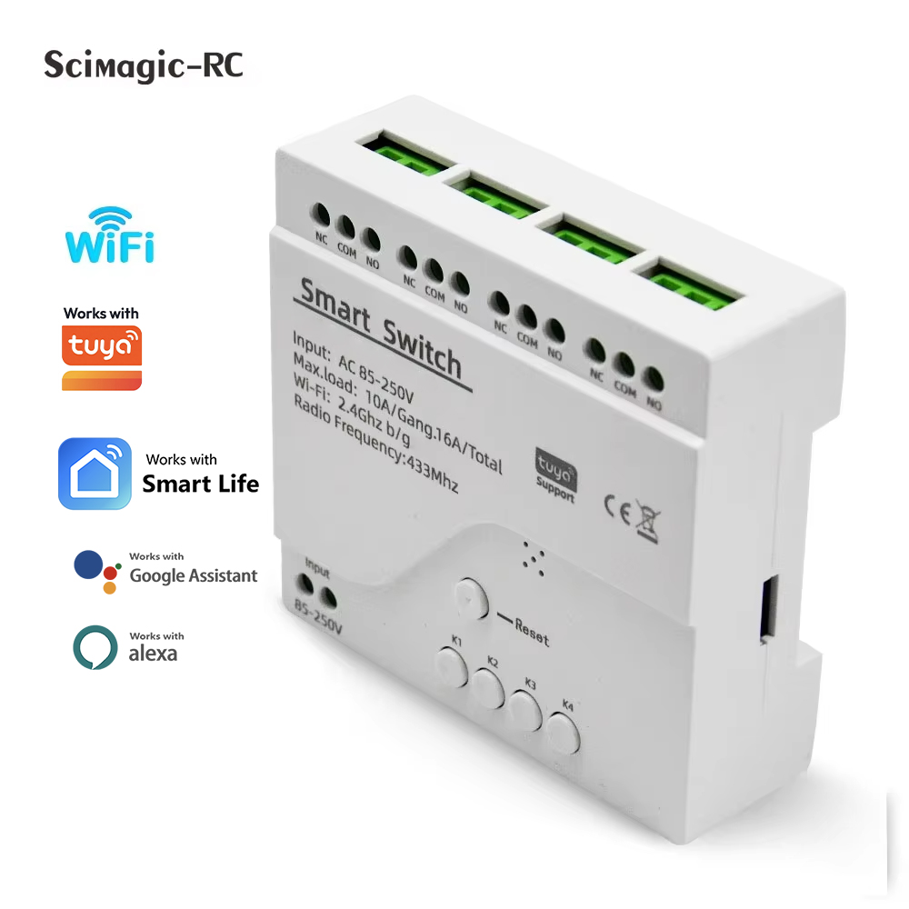 Smart Switch 4CH Relay Module  - Tuya 4 Channel ulasan dan harga