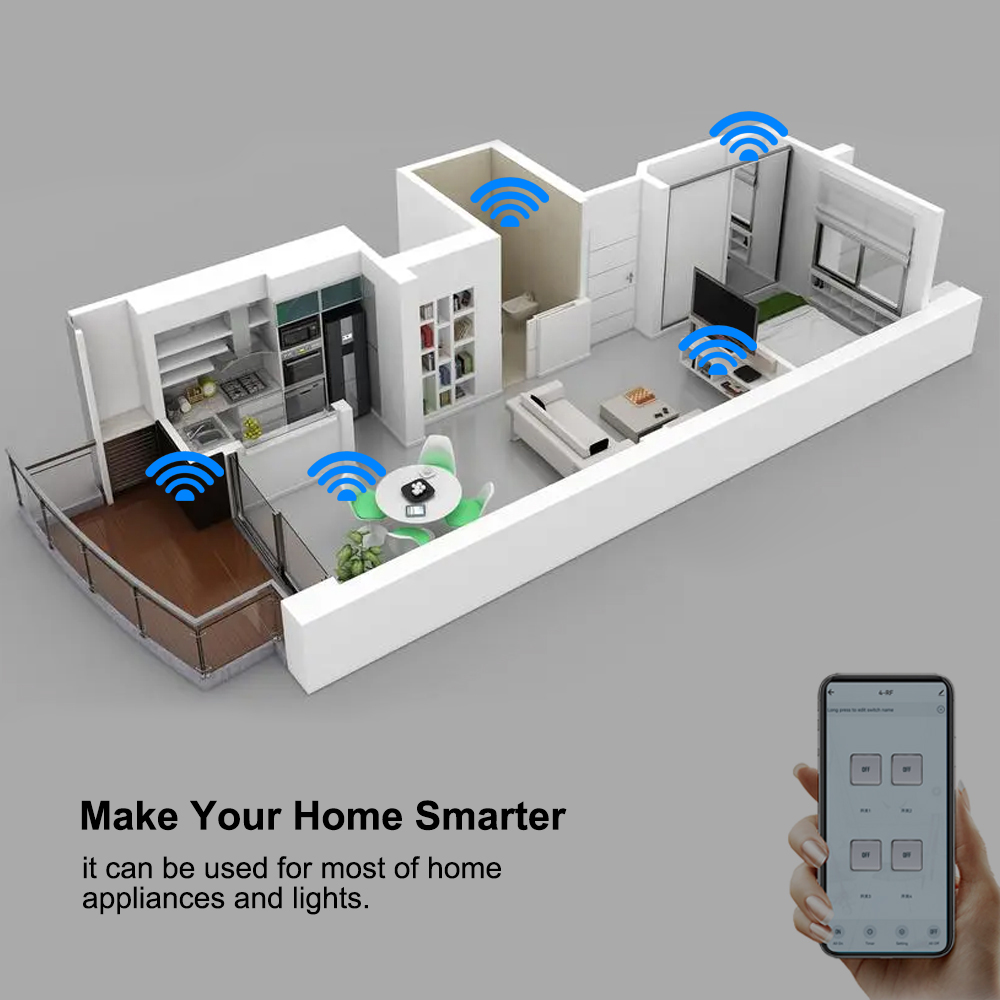 Smart Switch 4CH Relay Module  - Tuya 4 Channel ulasan dan harga